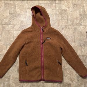 Women’s Patagonia retro pile fleece hoody -M